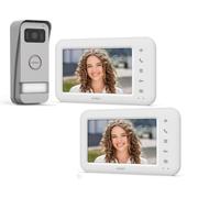 KIT VIDEOCITOFONO CON 2 MONITOR AVIDSEN 7 POLLICI MONOFAMILIARE 1 UNICA FAMIGLIA