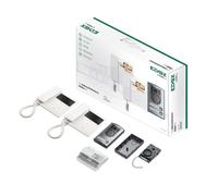 KIT VIDEOCITOFONO ELVOX BIFAMILIARE 2 FAMIGLIE TAB K7549.R + A COLORI ELVOX