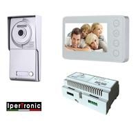 KIT VIDEOCITOFONO MONOFAMILIARE / BIFAMILIARE PROGRAMMATO CHIAMATA CELL din