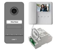 CAME Kit videocitofonico monofamiliare con videocitofono a cornetta AGT V bianco e display LCD 5” compatibile con sistemi X1 e XIP, posto esterno a parete LHS V/01 e alimentatore VAS/101