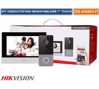 KIT VIDEOCITOFONO MONOFAMILIARE IP PoE FULL HD 2MP MONITOR 7" TOUCH SCREEN