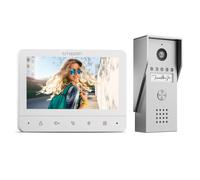 Kit Videocitofono Monofamiliare Monitor 7 Telecamera Apriporta Visione Notturna
