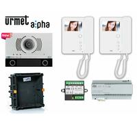 kit videocitofono urmet bifamiliare 2 famiglie (urmet 1783/322) alpha offerta