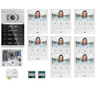 KIT VIDEOCITOFONO URMET VOG5 8 FAMIGLIE ALPHA INCASSO 1760/6