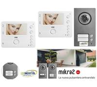 Kit Videocitofono Urmet 1784/782 Vog bifamiliare Urmet MIKRA2 e 1 VOG5 2Voice Bianco