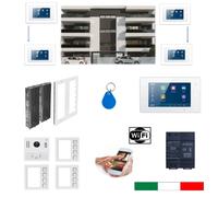 Kit videocitofono wifi da incasso dodici famiglie 2 fili professionale 12 tasti