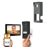 Kit videocitofono wireless smart Wave 3 + cover grafite