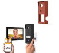 Kit videocitofono wireless smart Wave 3 + cover terracotta