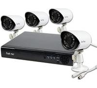 KIT VIDEOSORVEGLIANZA 4 CANALI TELECAMERA AHD INFRAROSSI+DVR+ALIMENTATORE P2P