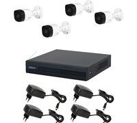 KIT VIDEOSORVEGLIANZA 4 TELECAMERE 5 MPX DAHUA DVR 4 CANALI