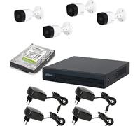 KIT VIDEOSORVEGLIANZA 4 TELECAMERE 5 MPX DAHUA DVR 4 CANALI HD 1TB