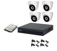 KIT VIDEOSORVEGLIANZA 4 TELECAMERE 5 MPX DAHUA DVR 8 CANALI HD 1TB