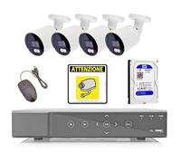 Kit Videosorveglianza 4 telecamere bullet full color 5MP con audio e HDD 1 TB