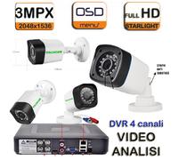 DVR 8 CANALI 5MPX RILEVAMENTO VOLTO + 8 CAM 5MPX SONY FULL COLOR