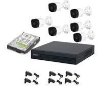 KIT VIDEOSORVEGLIANZA 6 TELECAMERE 2 MPX DAHUA DVR 8 CANALI HD 2TB
