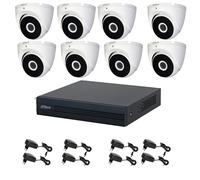 KIT VIDEOSORVEGLIANZA 8 TELECAMERE 5 MPX DAHUA DVR 8 CANALI