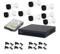 KIT VIDEOSORVEGLIANZA 8 TELECAMERE 5 MPX DAHUA DVR 8 CANALI HD 2TB