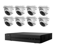 KIT VIDEOSORVEGLIANZA 8 TELECAMERE DOME HIKVISION 5 MPX