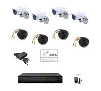 KIT VIDEOSORVEGLIANZA AHD IP CLOUD DVR 4 CANALI COMPLETO