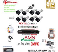 KIT VIDEOSORVEGLIANZA CLOUD DVR 8 CANALI 8 TELECAMERE 3MPX AHD + HD1TB CCD SONY