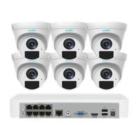 KIT videosorveglianza con 4 telecamere 4MP dome audio NVR 8 canali 5MP HDD 1TB