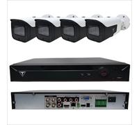 Kit Videosorveglianza con XVR 4 Canali e 4 Telecamere Bullet Full HD IR 80 metri