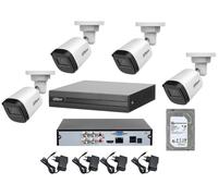 Kit videosorveglianza dahua DVR 4 telecamere bullet 2 MP Full HD hdd 1TB