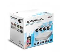 Kit Videosorveglianza Dahua HAC-KIT002 HDCVI con Dvr 8 canali, 4 telecamere fisse IR 720P e 1 HD 1Tb, alimentatore e cavo