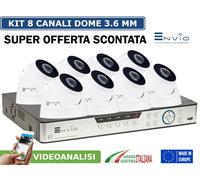 KIT COMPLETO DVR 4 Canali AHD + 4 Telecamere SONY AHD 1080P + Alim AA