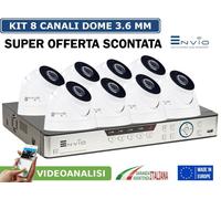 DVR 8 CANALI 5MPX RILEVAMENTO VOLTO + 8 CAM 5MPX SONY FULL COLOR