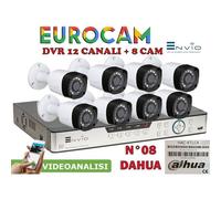 KIT COMPLETO DVR 4 Canali AHD + 4 Telecamere SONY AHD 1080P + Alim AA