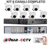 DVR 8 CANALI 5MPX RILEVAMENTO VOLTO + 8 CAM 5MPX SONY FULL COLOR