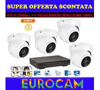 IMPIANTO CON VISIONE A COLORI AL BUIO ASSOLUTO KIT 4 CANALI