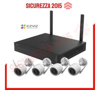 Kit videosorveglianza Ezviz IP Wi-Fi NVR 8 canali + 4 telecamere Ezviz 2K/3MP