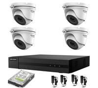 KIT VIDEOSORVEGLIANZA HIKVISION 4 TELECAMERE 5 MPX DVR 4 CANALI HD 1TB