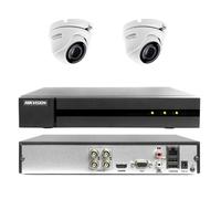 KIT VIDEOSORVEGLIANZA HIKVISION CLOUD DVR 4 CANALI 2 TELECAMERE 4MP 4MPX