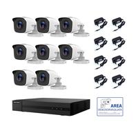 KIT VIDEOSORVEGLIANZA HIKVISION DVR 8 CANALI 8 TELECAMERE 4 MPX