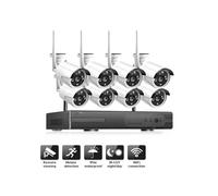 Kit videosorveglianza NVR wireless full HD WiFi IP 8 telecamere 2mp 5G