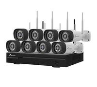 KIT VIDEOSORVEGLIANZA WIFI NVR 16 CANALI 8 TELECAMERE 3 MEGAPIXEL NVW6-VISNV-KIT1630W6-8CAM NIVIAN