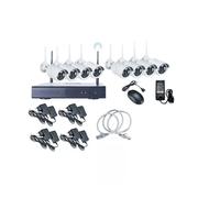 ✅KIT VIDEOSORVEGLIANZA WIRELESS 2 MP FULL HD WiFi 8 TELECAMERE NVR LAN REMOTO✅