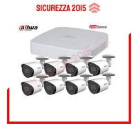 Kit videosorveglianza XVR 8 canali + 8 videocamere bullet 2MP - Dahua Kit 4
