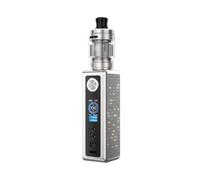 Kit Vinci Spark100 Mod Vape 100 W VO-OPOO (Argento) 4,5 ml Uforce-X Nano Tank Fit Resistenze PnP X Coil 0,3Ω/0,6Ω Batteria 18650 [Batteria non inclusa] E-Sigaretta Originale - No Nicotine
