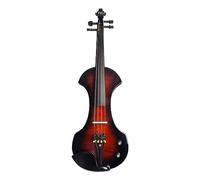 Kit Violino Elettrico 4/4 Dimensioni Violino Muto In Legno Massello Con Custodia Per Cavi In ebano Raccordi In Ebano SET Di Accessori