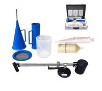 Kit Viscosimetro per Fanghi, Kit Portatile per Test sui Fanghi con Valigetta in Lega di Alluminio, Intervallo di Misurazione 0,96-3 g/cm³, Alta Risoluzione di 0,01 g/cm³, per Analisi dei Fluidi