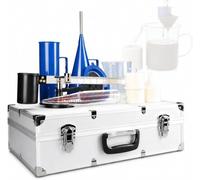 Kit Viscosimetro Portatile per Fanghi, Tester per Sospensioni Kit 3 Pezzi | Idrometro, Viscosimetro per La Determinazione Del Contenuto Di Sabbia, Con Scatola in Alluminio, Per Analisi Di Laboratorio