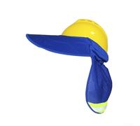 Kit visiera rigida con ampia area parasole e patta staccabile per il collo, include ghette in seta ghiaccio per resistenza alla polvere e al vento (blu)