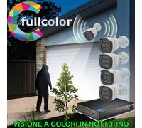 IMPIANTO CON VISIONE A COLORI AL BUIO ASSOLUTO KIT 4 CANALI