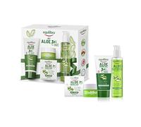 Equilibra Viso, Kit Aloe 3+, Aloe Dermo-gel 3+ Dermoprotettivo Plus, Aloe Crema Viso Anti-Rughe Effetto Filler, Aloe Gel Detergente Micellare Viso Purificante, Confezione Regalo