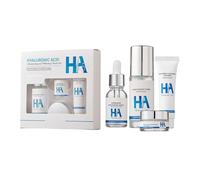 Kit Viso con Acido Ialuronico - 4 Pezzi, Idratazione Profonda, Riduce le Linee Sottili e le Rughe, Migliora l'Elasticità della Pelle, Benefici Anti-Età, Rafforza la Barriera Cutanea