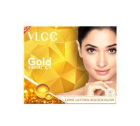 Kit viso oro VLCC, pelle luminosa e luminosa 60 g Parlour Glow
